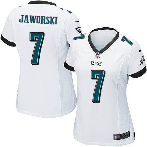 Women's Elite Ron Jaworski Nike Jersey White Road - #7 NFL Philadelphia Eagles